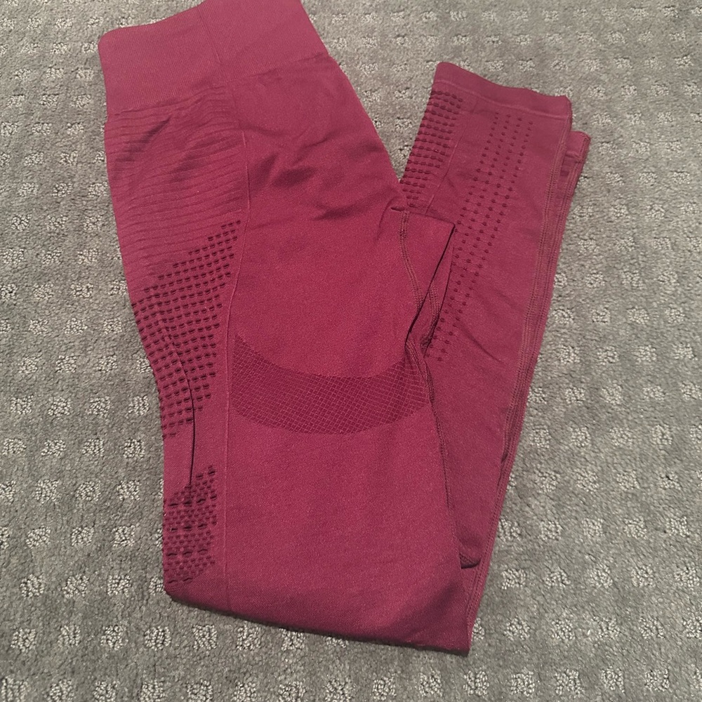 Red leggings